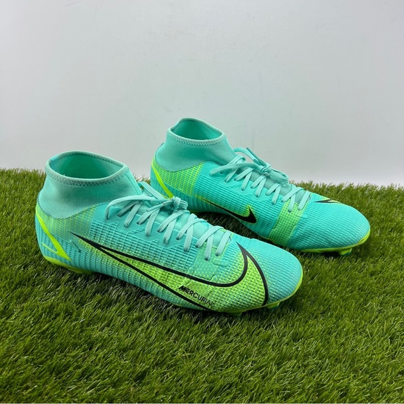 Mens 12 Nike Mercurial Superfly 8 Academy MG Dynamic Teal/Turquoise CV0843-403 - Picture 5 of 13